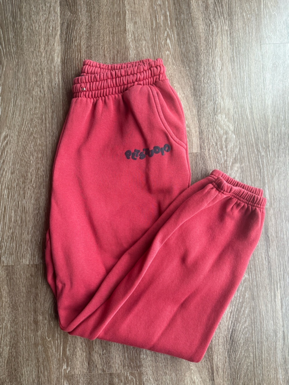 PrettyLittleThing Red Jogger Sweatpants